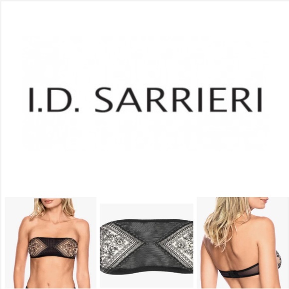 NWT I.D. Sarrieri bandeau bra Sz M - Picture 1 of 6